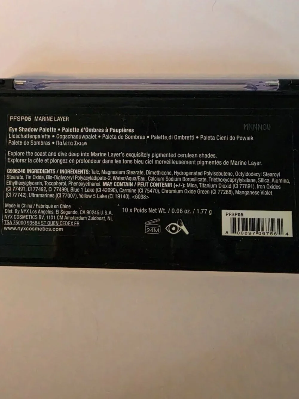 NYX Perfect Filter Shadow palette